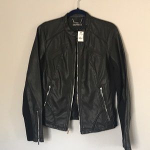 NWT! Express vegan leather Moto jacket